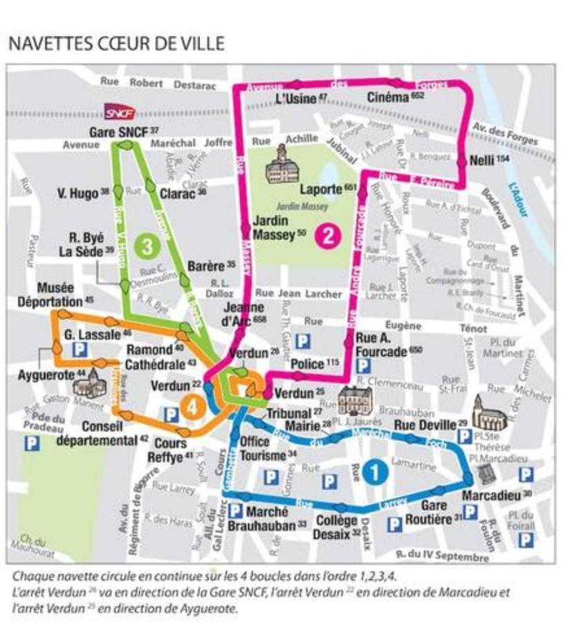 Le Voltaire -2 Chambres- 70M2- Hypercentre-Parking-Wifi Fibre- Nouvelle Literie Tarbes Eksteriør bilde