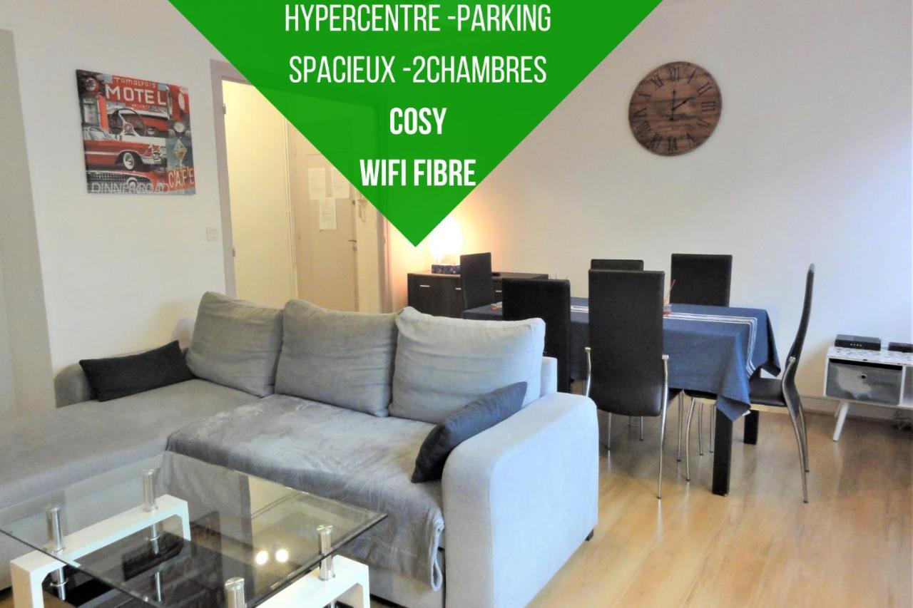 Le Voltaire -2 Chambres- 70M2- Hypercentre-Parking-Wifi Fibre- Nouvelle Literie Tarbes Eksteriør bilde